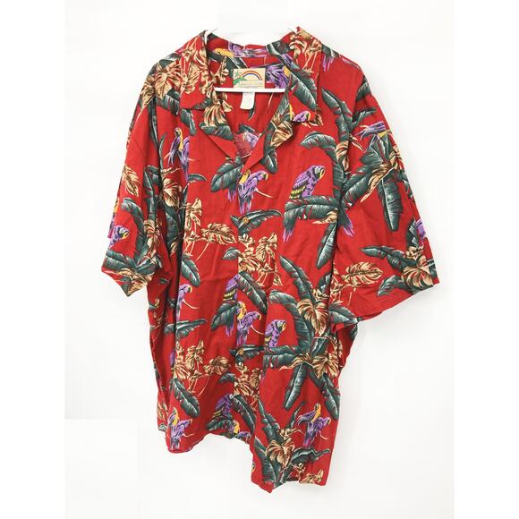 Paradise Found 80s Hawaiian Shirt As Seen on Tom Selleck Magnum P.I. Sz 4XL - Picture 3 of 7